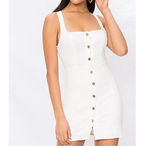 Revolve Superdown Demi Button Up Mini Dress